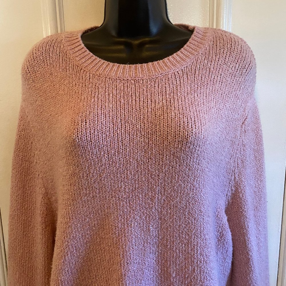 Who What Wear - Cozy - Long Mauve/Pink Sweater Size M